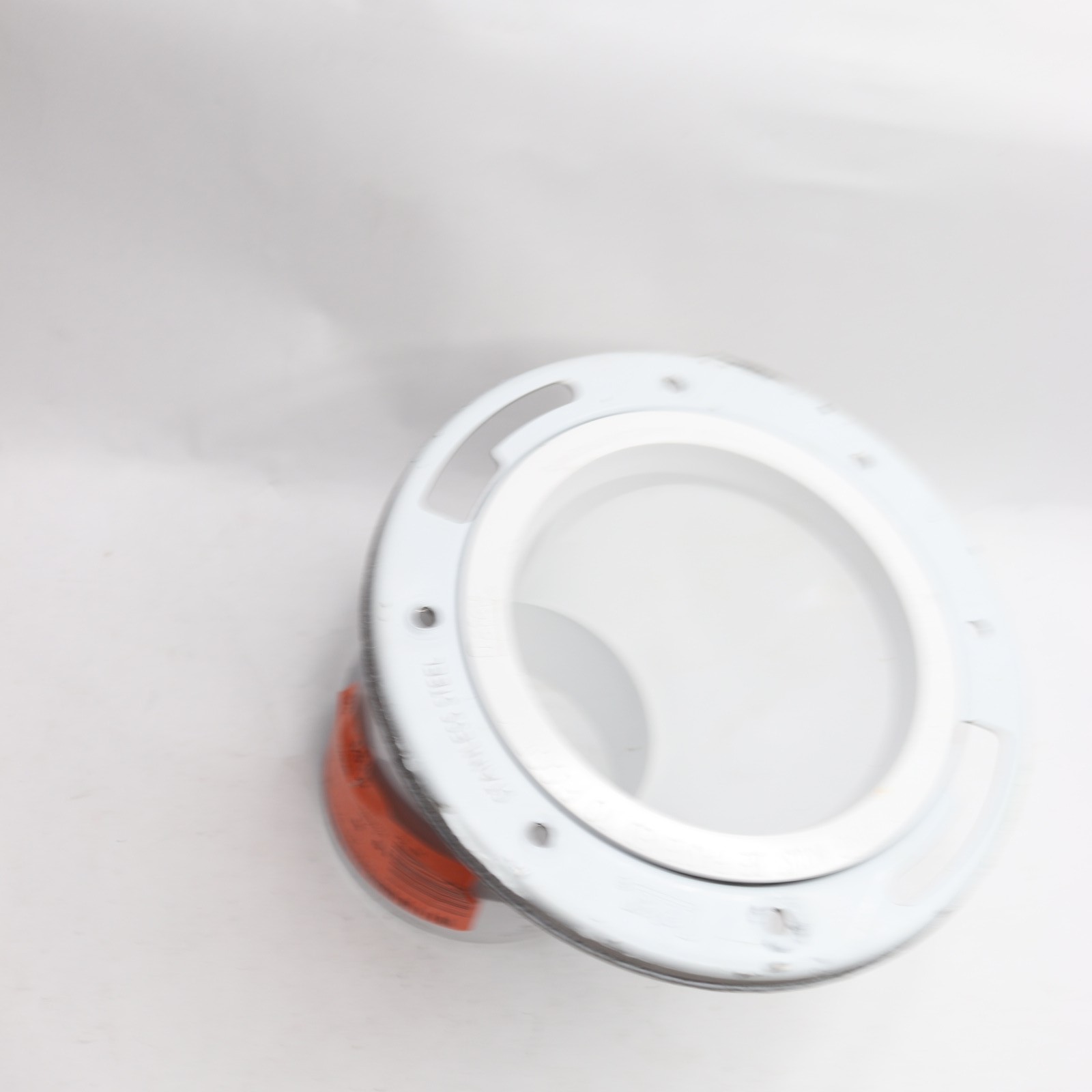 Oatey Open Offset Toilet Flange with Stainless Steel Ring PVC 3" 436052 gallery