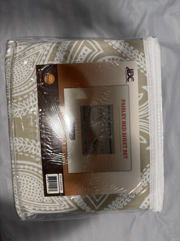 Lux Decor Bedding Set Paisley Soft Microfiber Twin 4 Piece Set Bed Sheets New gallery