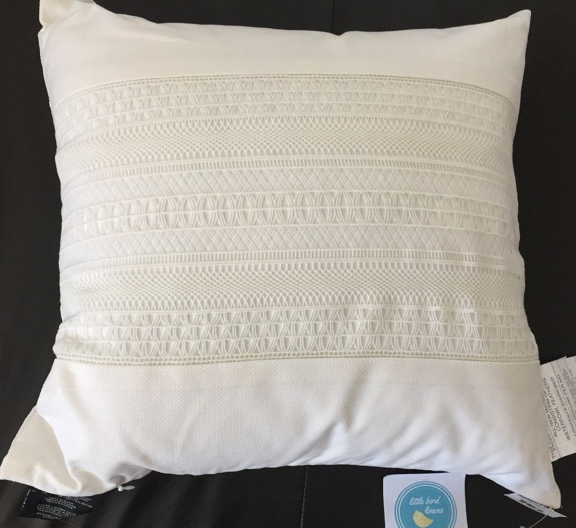 Ralph Lauren DEVON CROCHET Decorative PILLOW Cream 18" x 18" New w/tags Rare gallery