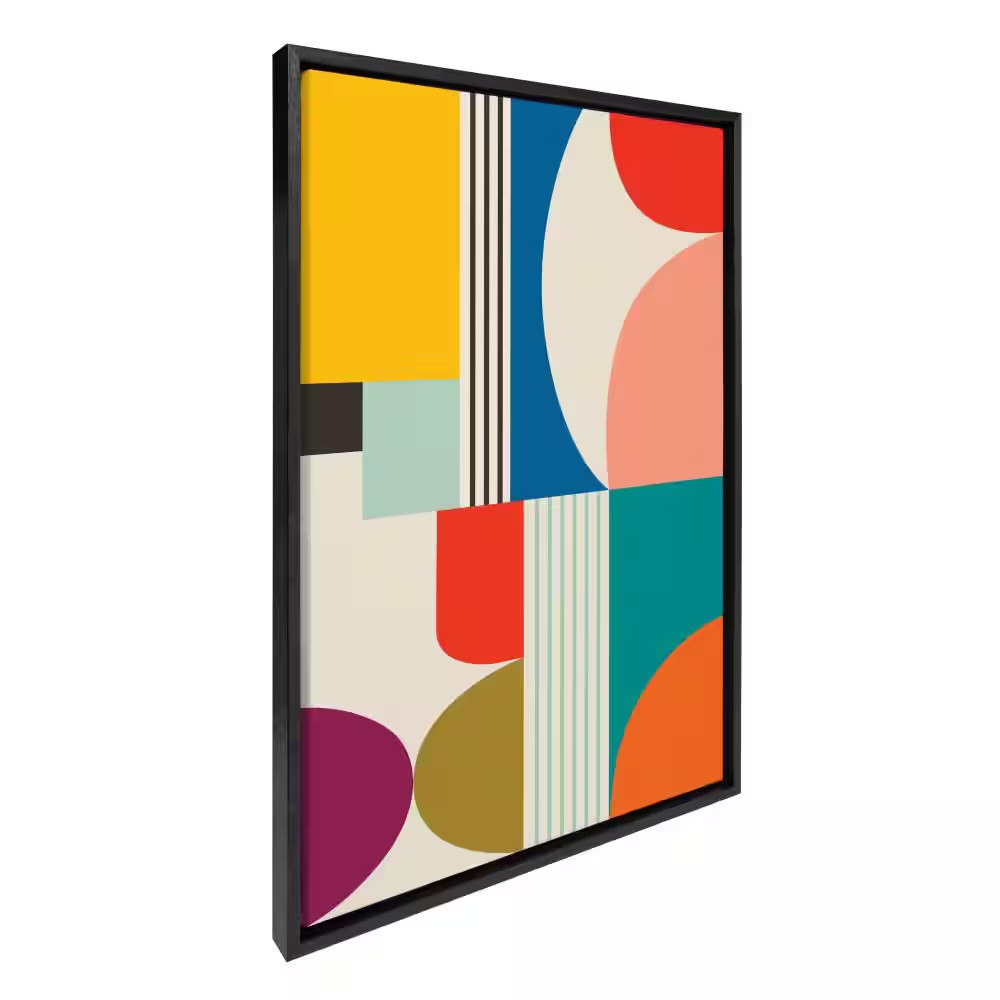 Sylvie "Mid Century Modern Pattern" by Rachel Lee of My Dream Wall Black Framed gallery