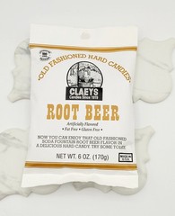 Claeys Root Beer Sanded Candy Drops Hard Candies Natural Gluten Free 6oz