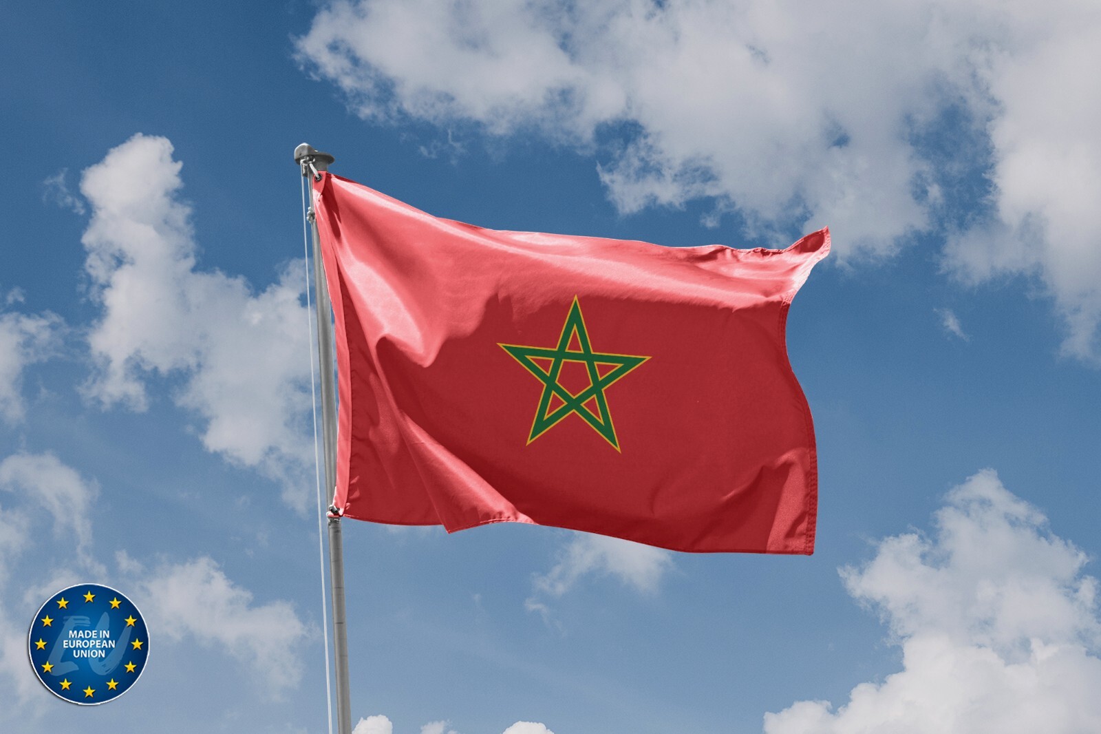 Morocco Royal Flag | Unique Design, 3x5Ft/90x150cm gallery