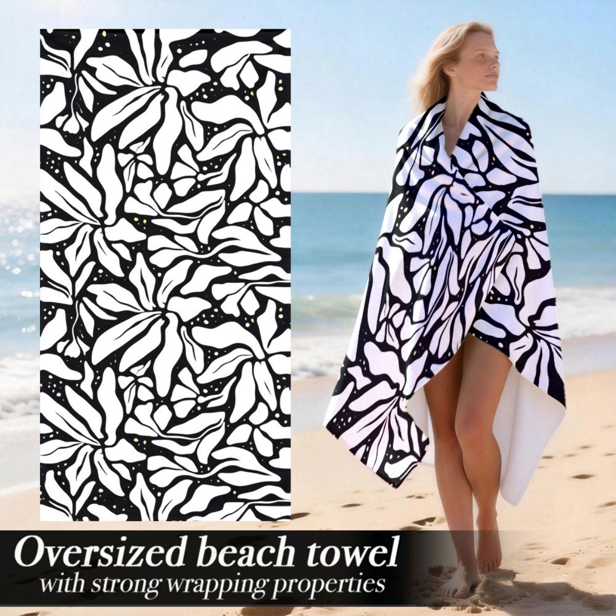 Extra, Thick, Absorbent Luxury Beach Towel Made of Lightweight Polyester Fiber gallery