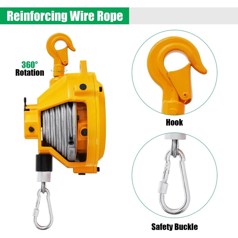 Retractable Spring Balancer 5~9kg(11~20lbs) Hanging Tool Spring Balancer 1.5m gallery