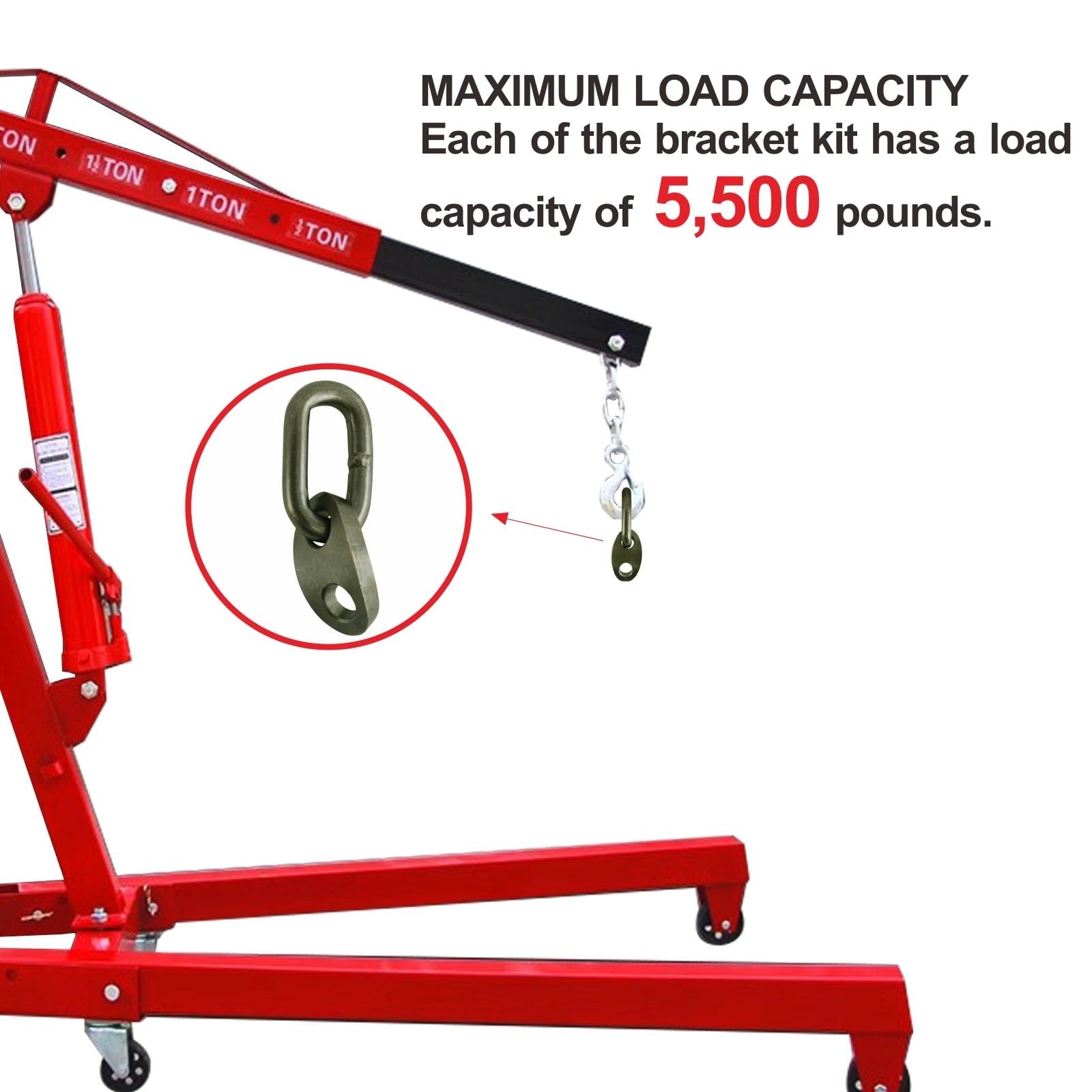 7100 Lifting Bracket Set,5,500 lb., Hole Size 5/8" 7100 Engine Lift Bracket K... gallery