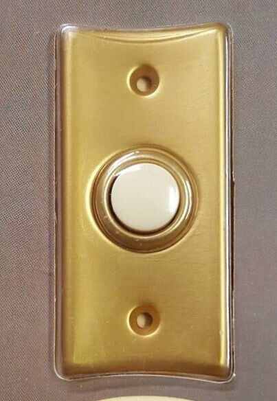 NuTone Push Button Lighted ECONOMY Pushbutton GOLD FINISH NEW PB-6L gallery
