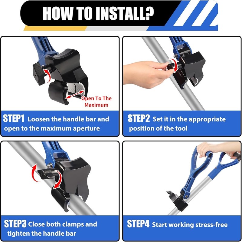 Adjustable Garden Shovel Handle Attachment gallery