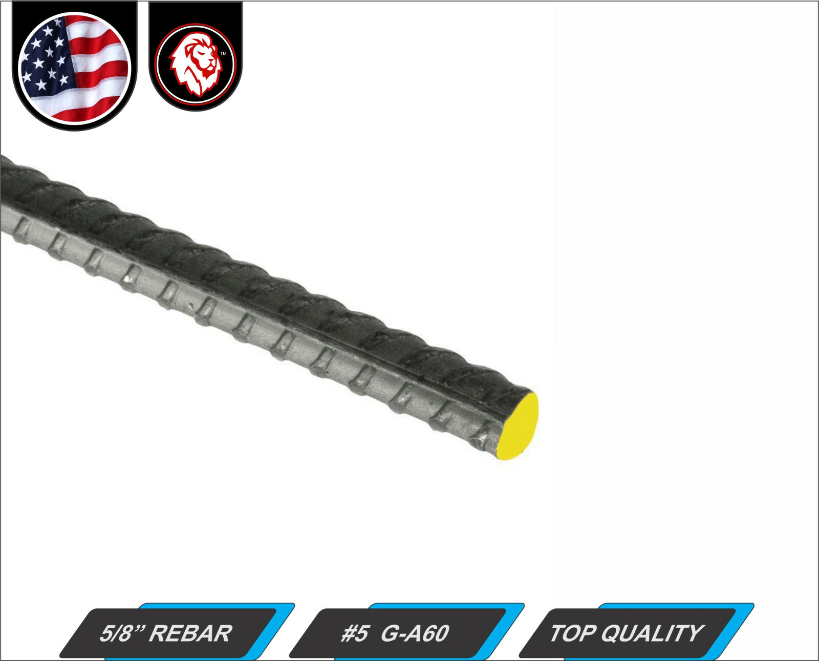 #5, 5/8" Steel Rebar - Weldable - Grade A60 - 36" inch (3-ft) gallery