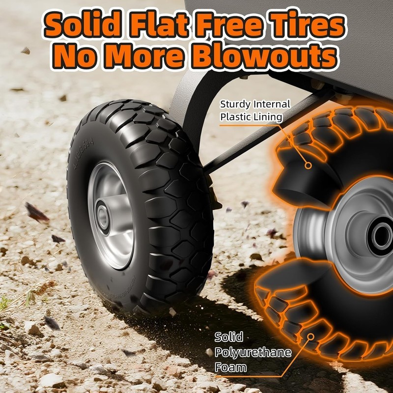 Heavy Duty 10" Solid Wheel 500Lb Load 2Pk gallery