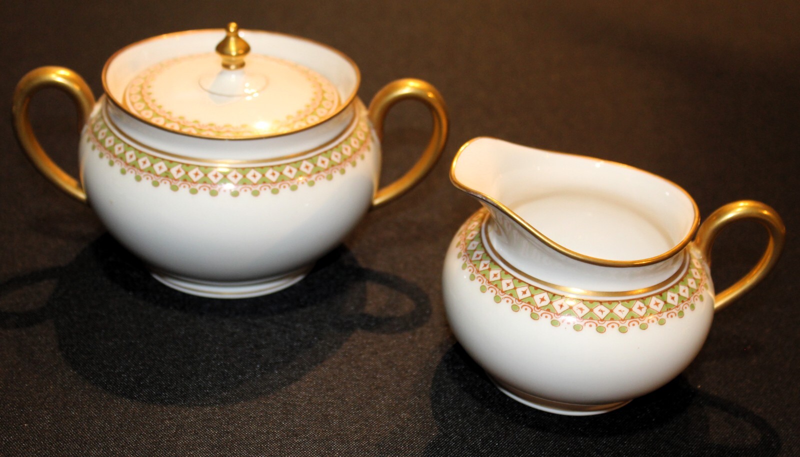 Theodore Haviland St. Albans Antique Creamer & Covered Sugar Bowl gallery