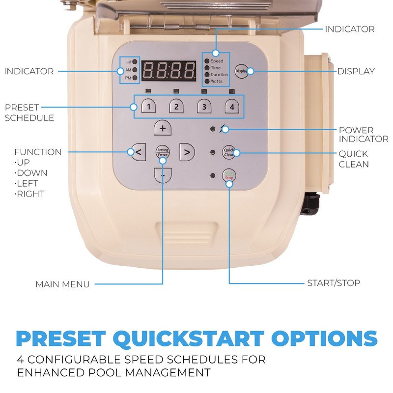 XtremepowerUS 1.75HP Variable 2-Speed Pool Pump Inground 230V Timer 2" Fitting gallery