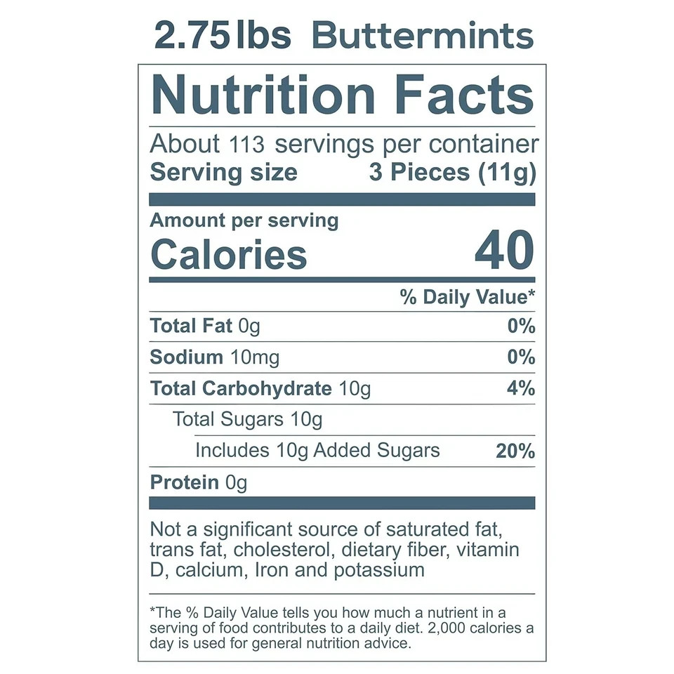 Assorted Pastel Buttermints, 14 Ounce, Appx. 100 pieces from Hospitality Mints gallery