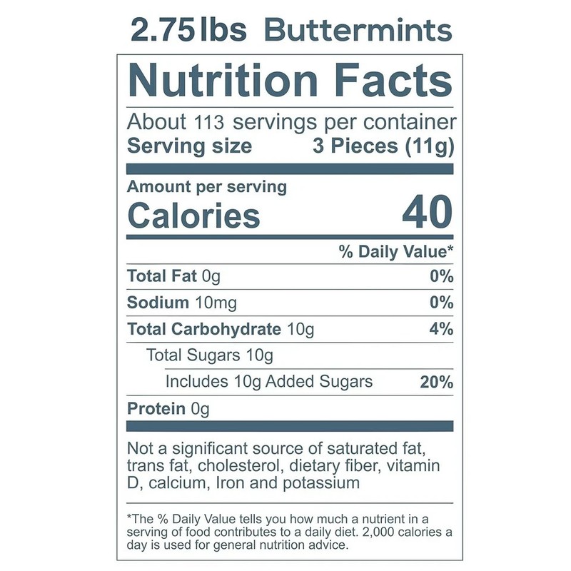 Assorted Pastel Buttermints, 14 Ounce, Appx. 100 pieces from Hospitality Mints gallery