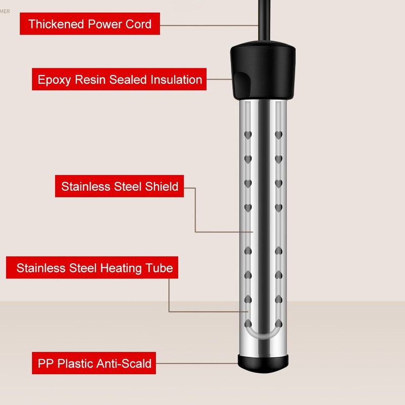 2000W Immersion Electric Heater Portable Water Heater Fast Heating for Buckets gallery