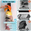 2 Pack Hat Organizer Wall Mount, Holds 20 Baseball Caps, 2 Hanging Methods gallery