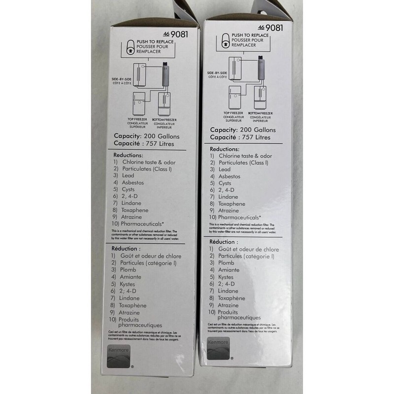 2 Pack Kenmore 9081 Replacement Refrigerator Water Filter 46-9081 Sealed gallery