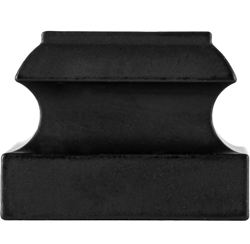 Baluster Flat Slim Shoe for 1/2" Square Iron Balusters - 11Pcs - Satin Black gallery