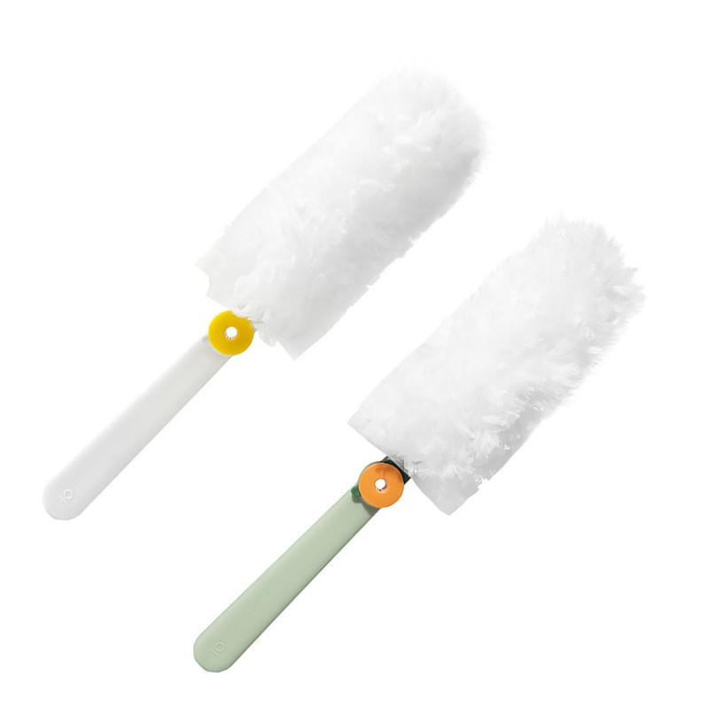 2Pcs Household Electrostatic Hand Dusters White Non Shedding Cleaning Tools gallery