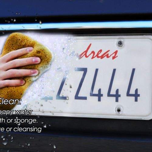 Clear License Plate Covers - 2-Pack – Novelty/License Plate Clear Flat Shields gallery