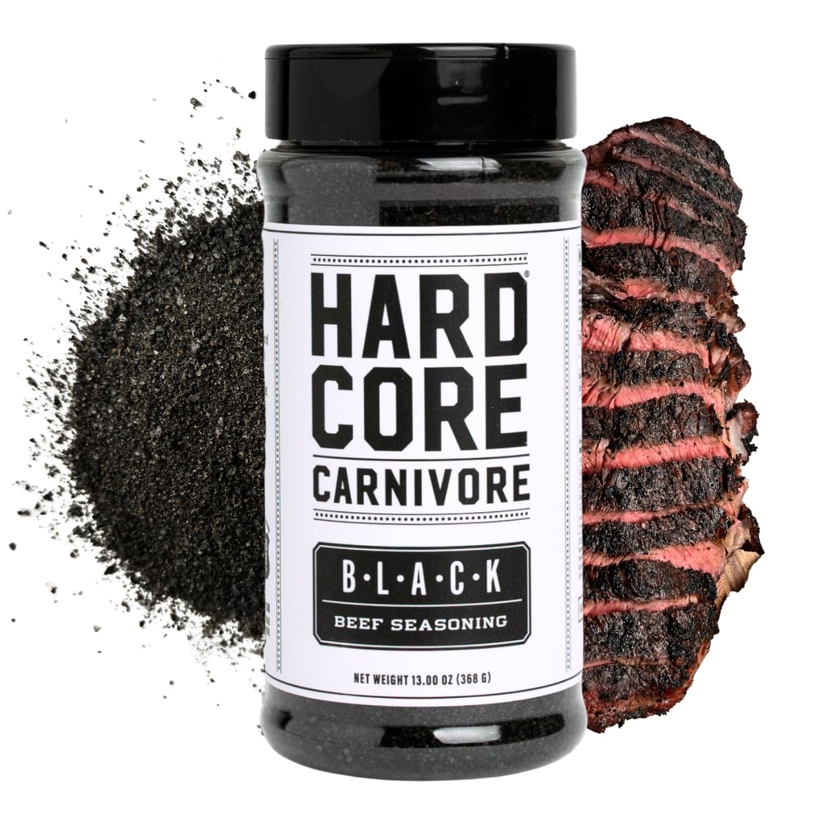 Hardcore Carnivore Black Charcoal Meat Rub 13 oz - Perfect for Steak BBQ gallery