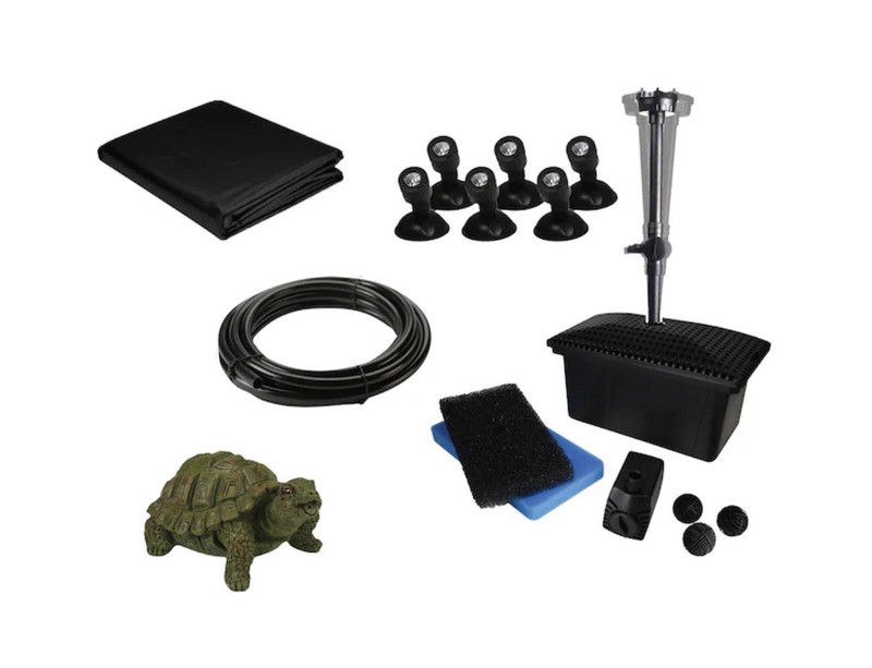 Smartpond Ultimate Pond Kit 91340 – 300 GPH Pump, Filter, Liner & Lights Set gallery