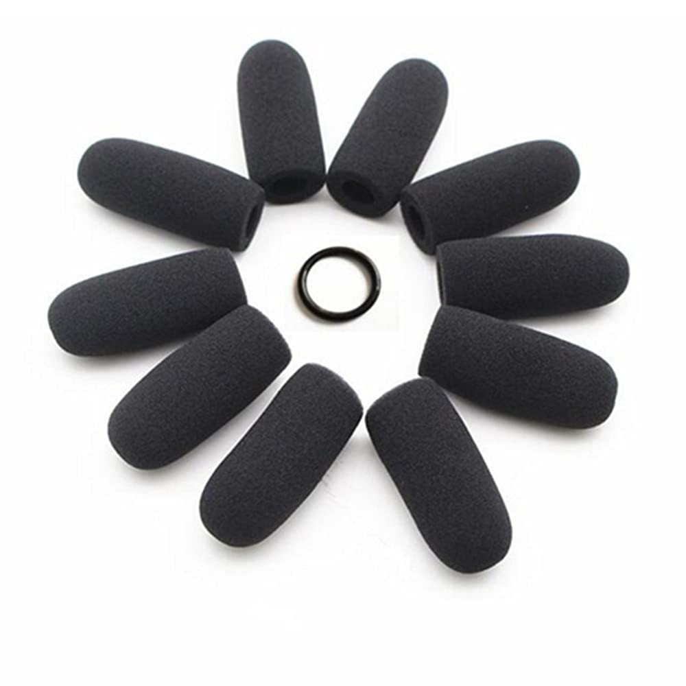 10 Pack Soft Mic Foam Covers Windscreens for David Clark M-4/M-7 Lightspeed Avia gallery