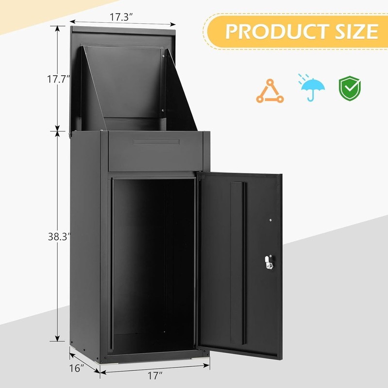 Large Package Delivery Box Storage Parcel Delivery Lockable Home Drop Container gallery