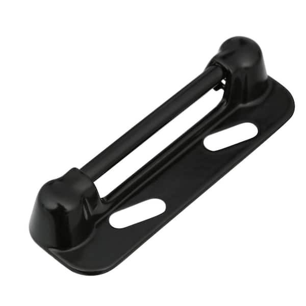 Push Button Screen Storm Door Latch Handle Set Night Lock Lever Metal Door Black gallery