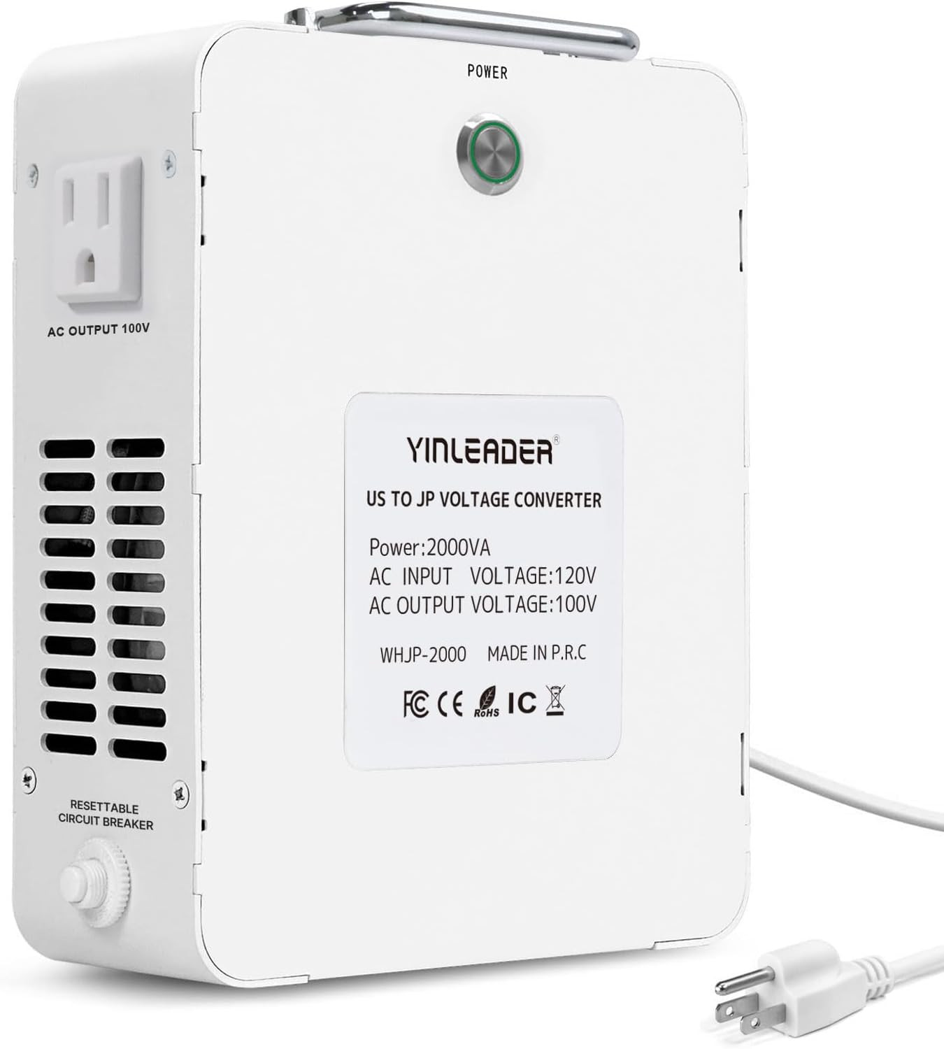 2000W Convert 120V to 100V Step down Voltage Transformer Perfect for Japanese Hi gallery