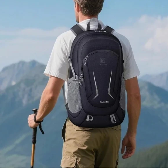 Backpack – Ultra Lightweight Packable Backpack for Travel Camping, BLACK