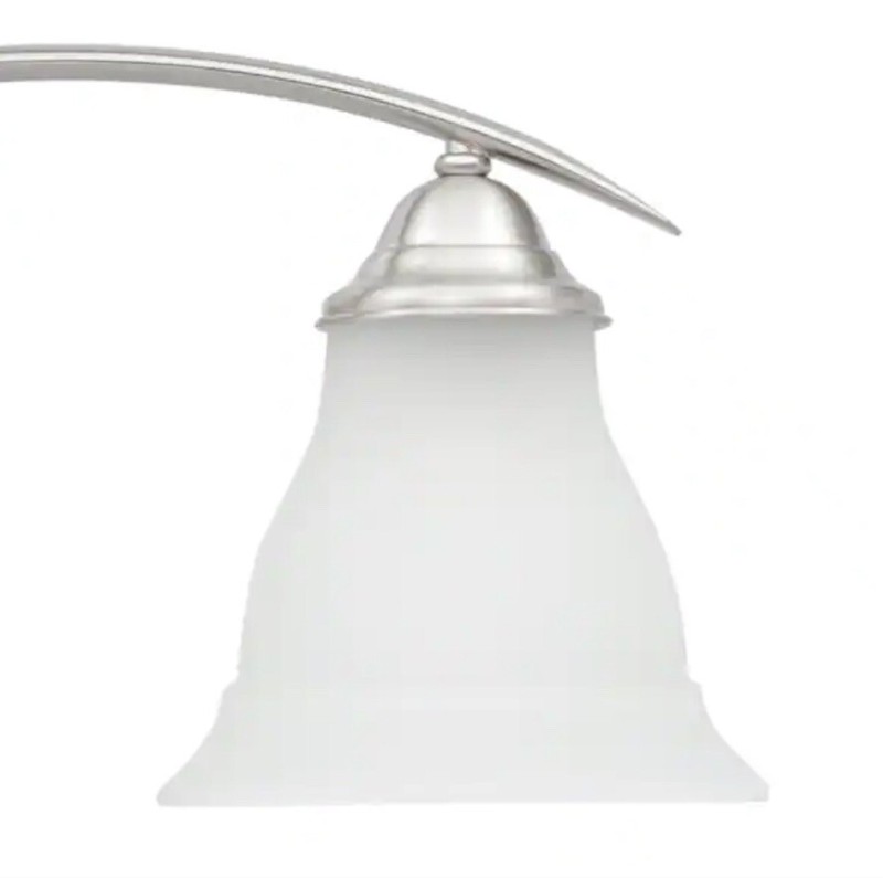 Progress Lighting P3192-09 Trinity 3-Light Brushed Nickel Bathroom Vanity Light gallery