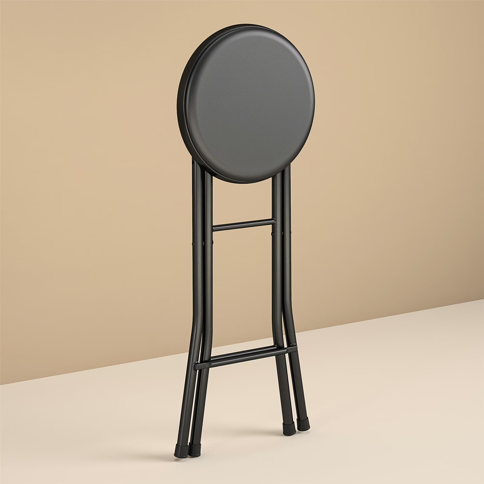Mainstays 24 Inch Vinyl Padded Folding Stool Black gallery