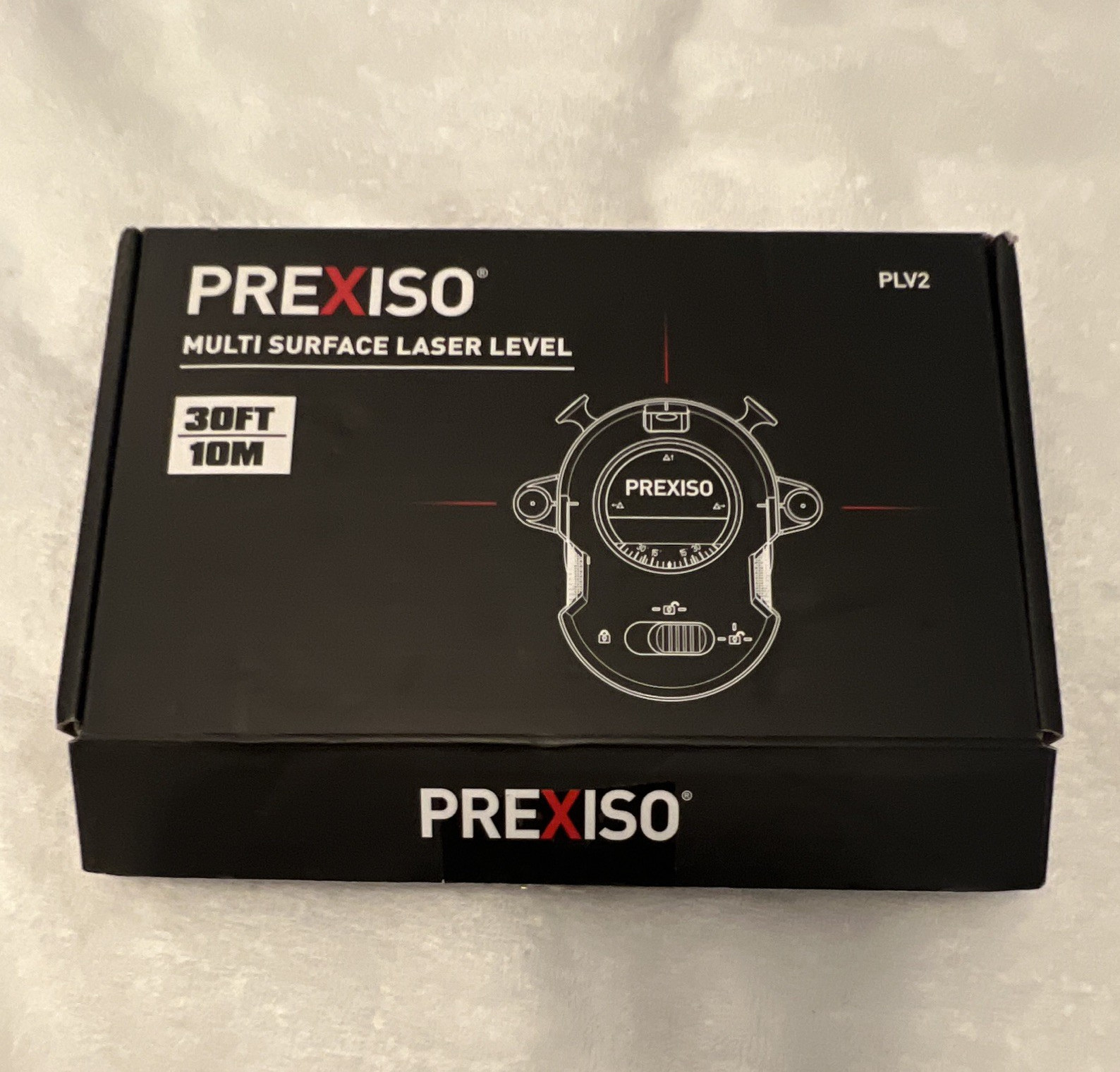 Prexiso PLV2 Multi-Surface Laser Level, 30ft/10m Yellow/Black Plastic/Metal gallery