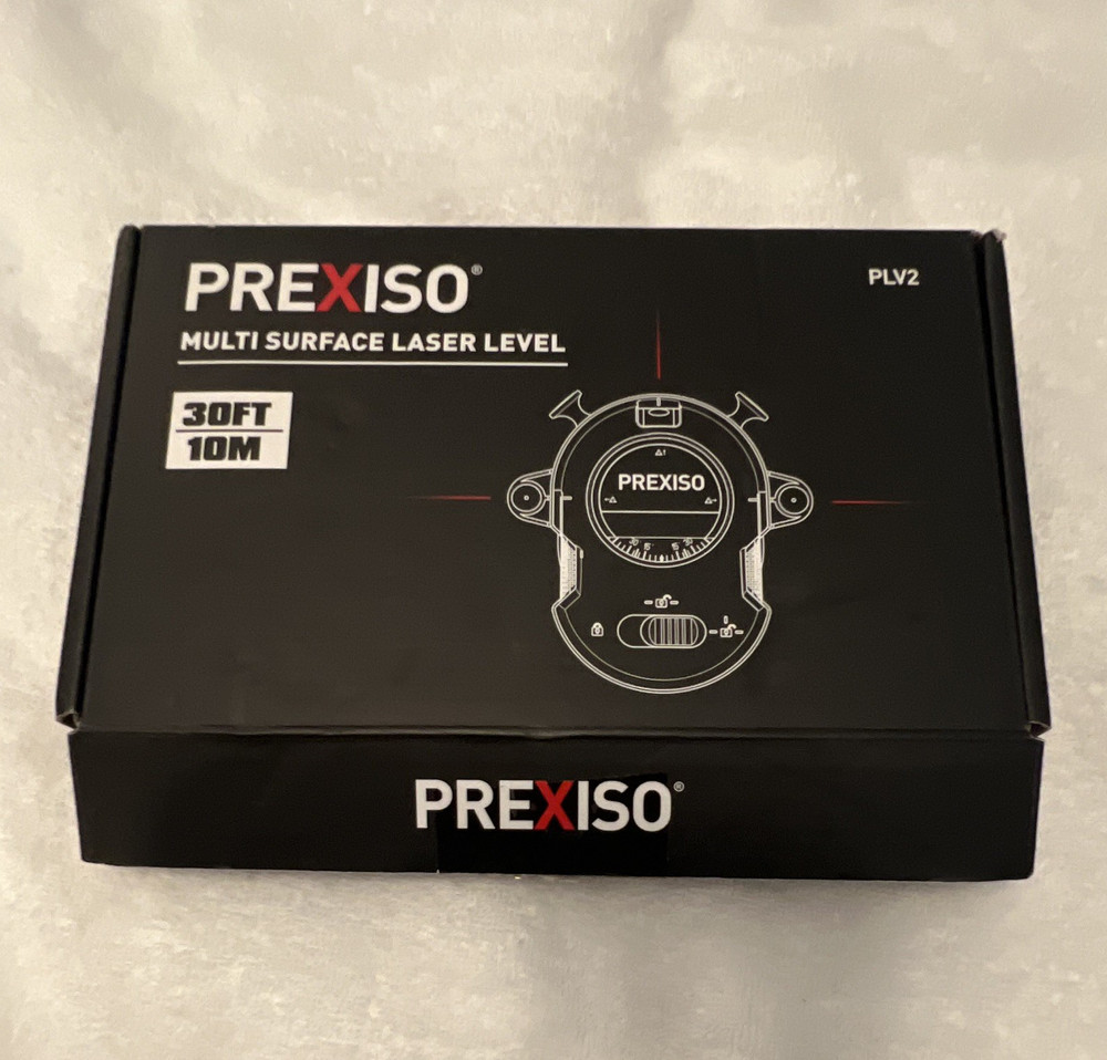 Prexiso PLV2 Multi-Surface Laser Level, 30ft/10m Yellow/Black Plastic/Metal