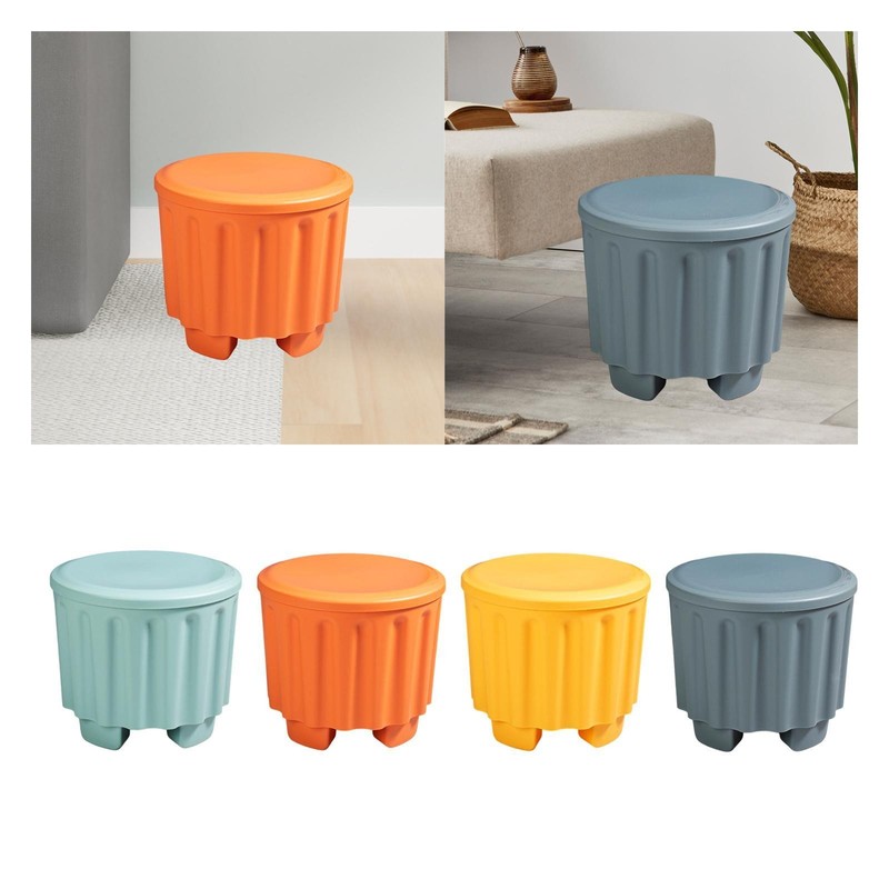 Storage Ottoman with Lid Stackable Foot Rest for Living Room Hallway Bedroom gallery