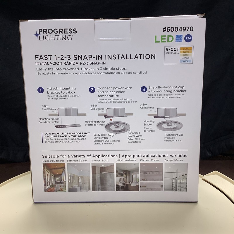 Progress Lighting Mini Flushmount LED #6004970 White 7.5" P810043-030-CS gallery