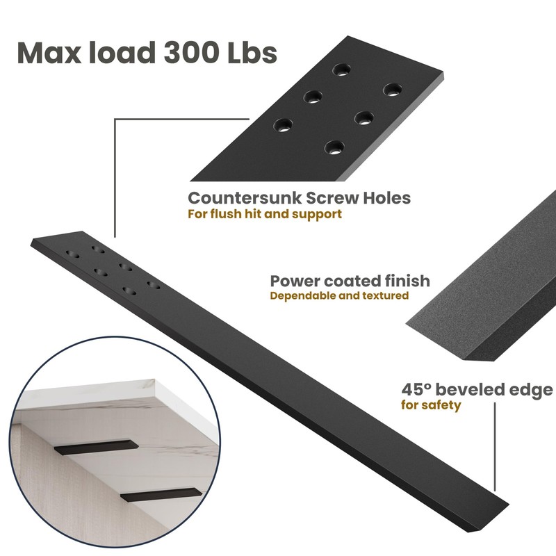 14 Countertop Support Brackets (4 Pcs) for Granite - Heavy Duty L Shelf Bracket gallery