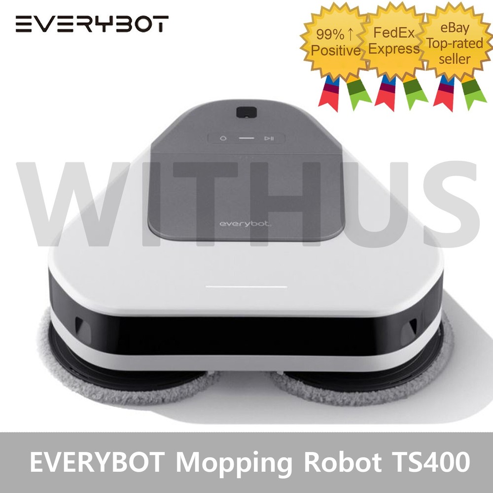 Everybot ThreeSpin TS400 Floor Mopping Robot Cleaner w/Remote Control - Tracking