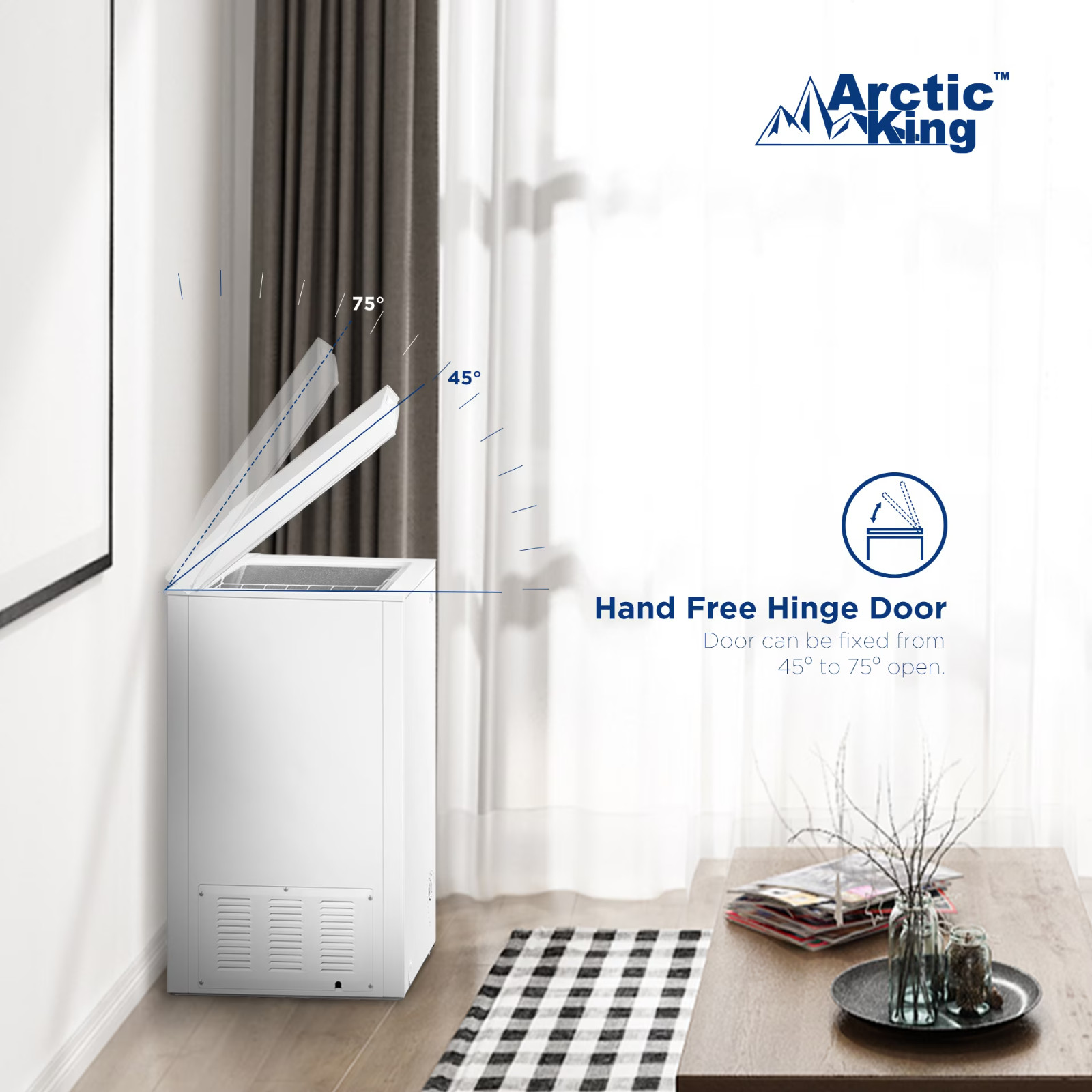 Arctic King 3.5 Cu Ft Convertible Chest Freezer or Refrigerator, Manual Defrost, gallery