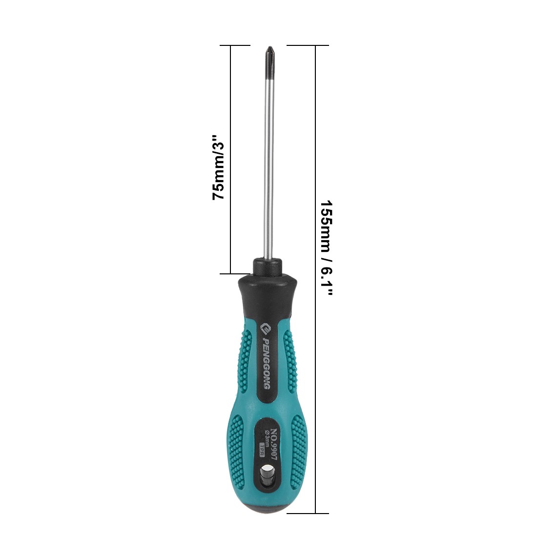 #0 Phillips Screwdrivers 3 Inch Round Shaft Non Slip Comfortable Handle gallery