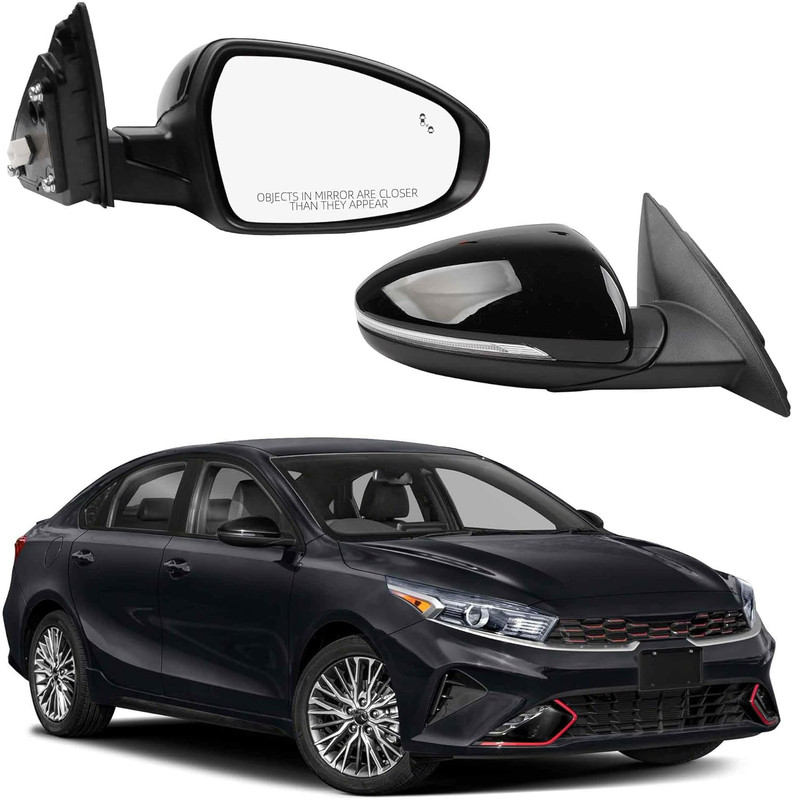 Passenger Side Mirror Compatible with 2019-2024 KIA Forte with Power Glass/Heate gallery
