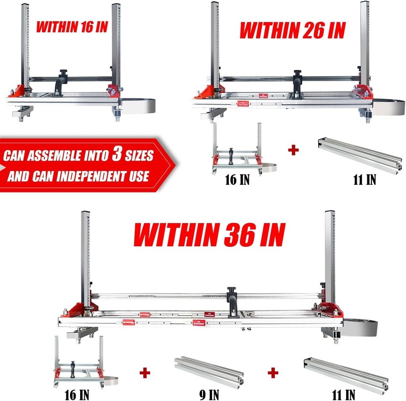 Chainsaw Mill, Portable Sawmill - Can be Assembled into 3 sizes for Independe... gallery