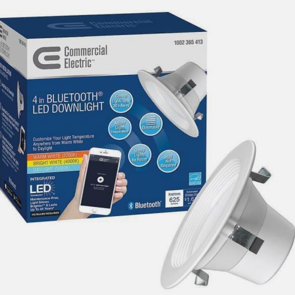 Bluetooth 4 in. Selectable Integrated LED Recessed Lighting All-in-One Kit 625 L