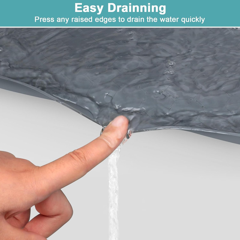 Under Sink Silicone Mat Waterproof Cabinet Protector Drip Tray gallery