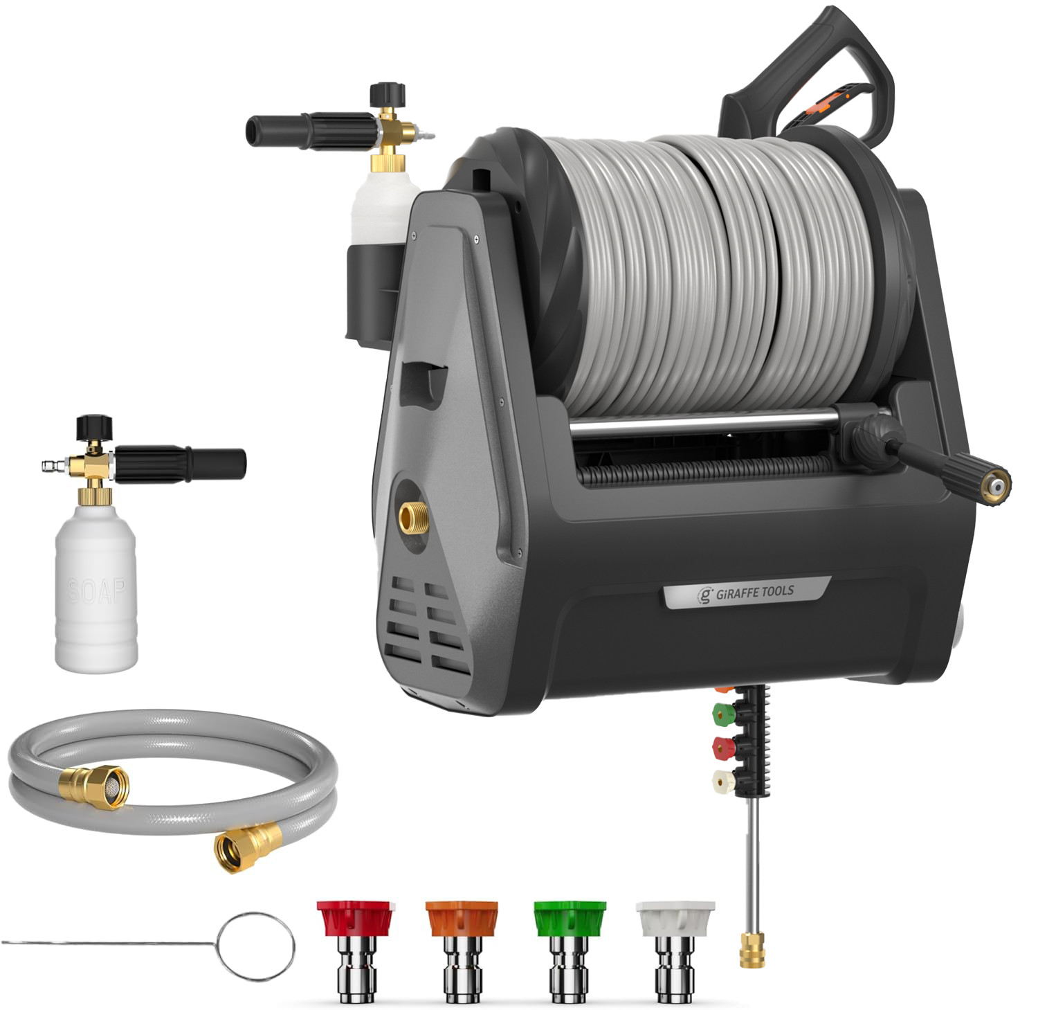 Giraffe Tools 2.2 GPM Electric Pressure Washer Power Washer 100FT Max 2900 PSI gallery