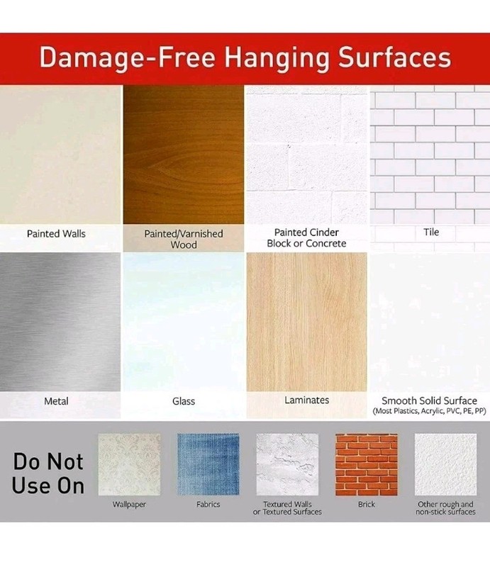 3M Command Picture Hanging Strips Large 34 Pairs 68 Strips Hold 16 lbs. NEW gallery