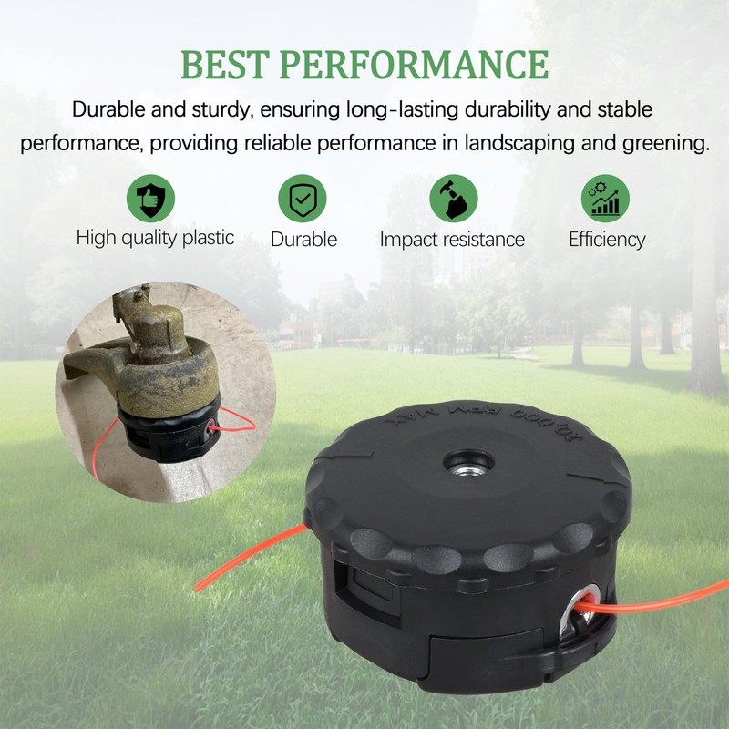 String Trimmer Head for Echo Weed Eater Speed Feed 400 Fits Straight Axle for Ga gallery