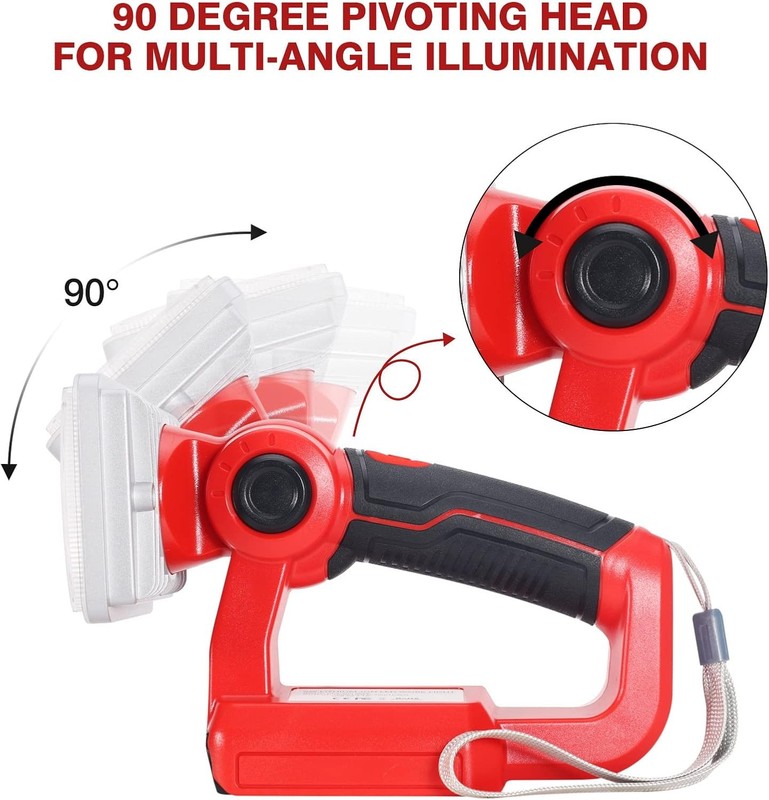 LED Work Light for Milwaukee M18 18V Battery 9W 1000LM Cordless Power Spotlight gallery