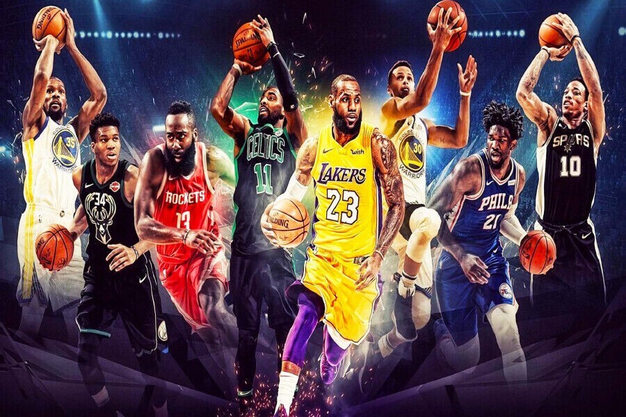 The Nba Regular Season 5mm thick Plastic Poster Ready to Hang 60x45cm gallery