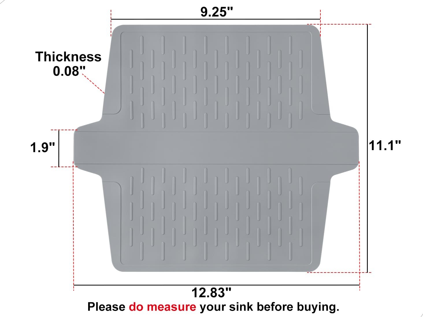 Sink Saddle, Kitchen Sink Mat, Divider Protector Mat, No Odor, Super Soft, No St gallery